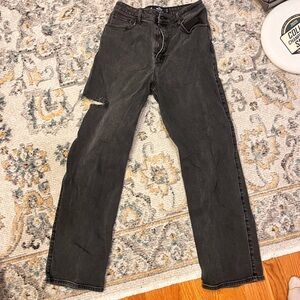 Hollister High-Rise Charcoal Denim Jeans